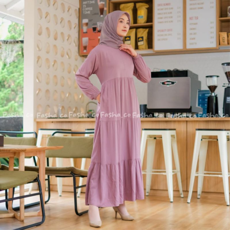 Gamis Rayon Twill gamis rayon tebal adem Homedress