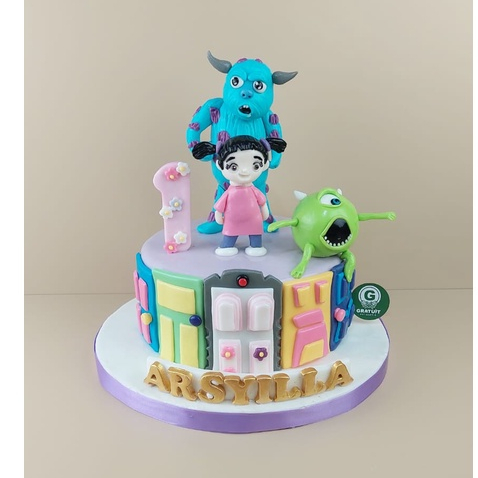 

MONSTER INC UK 20CM / KUE ULANG TAHUN