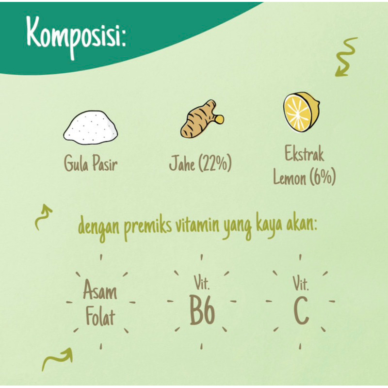 Essencia ginger &amp; lemon box 5 sachet ( herbal melegakan tenggorokan dan menghangatkan tubuh )