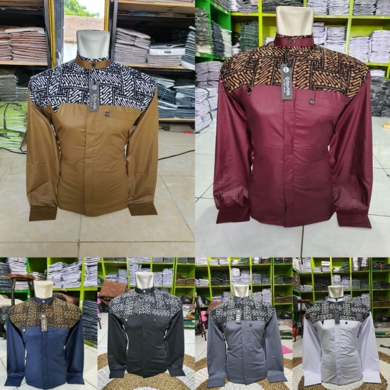 kemko farhan falqon batik new color santri distro