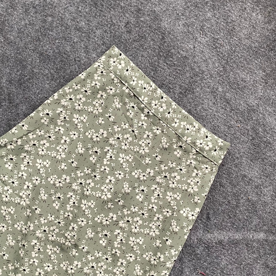 FLORAL SKIRT SAKURA DAMARA ROK / ROK MOTIF BUNGA KOREAN SKIRT part 2-OLIVE Dara Skirt