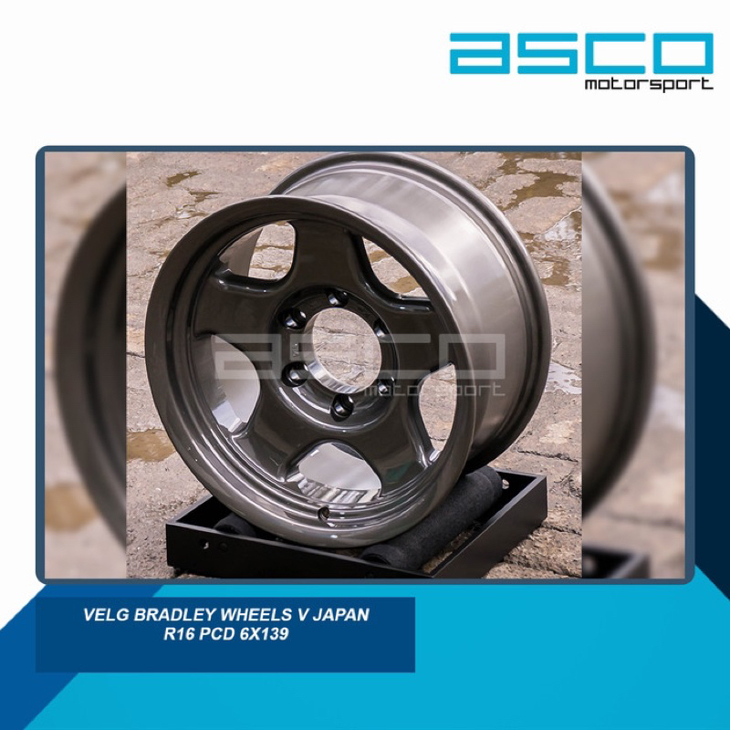 Velg Bradley Wheels V Japan R16 Pcd 6x139 - 16x8 -15 Gunmet