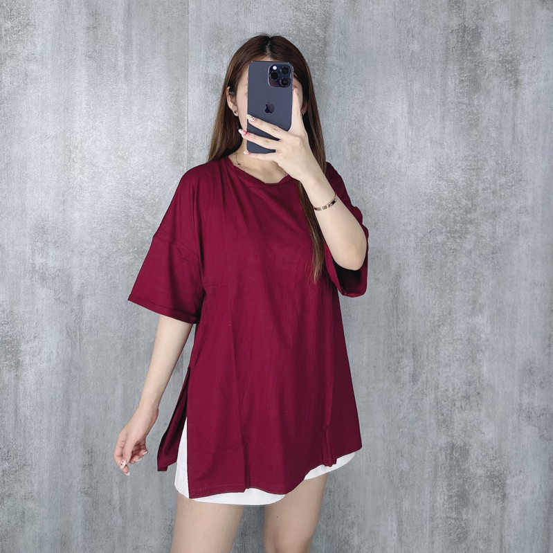 Kaos oversize  slit samping 1601 | Kaos jumbo xxxxl | kaos big size