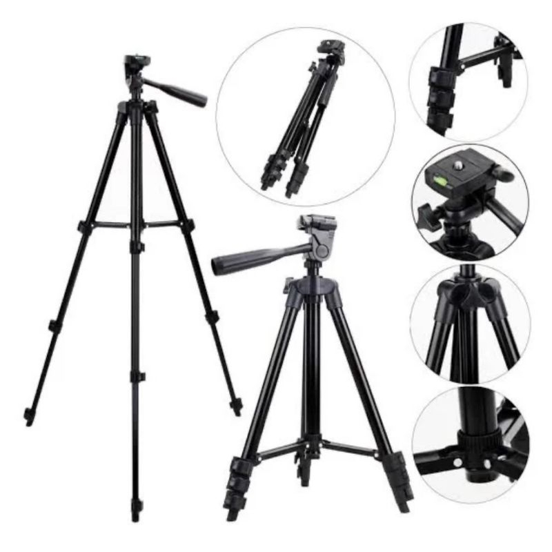 (COD) TRIPOD 3120 BLACK EDITION PLUS HOLDER U / TRIPOD HP KAMERA