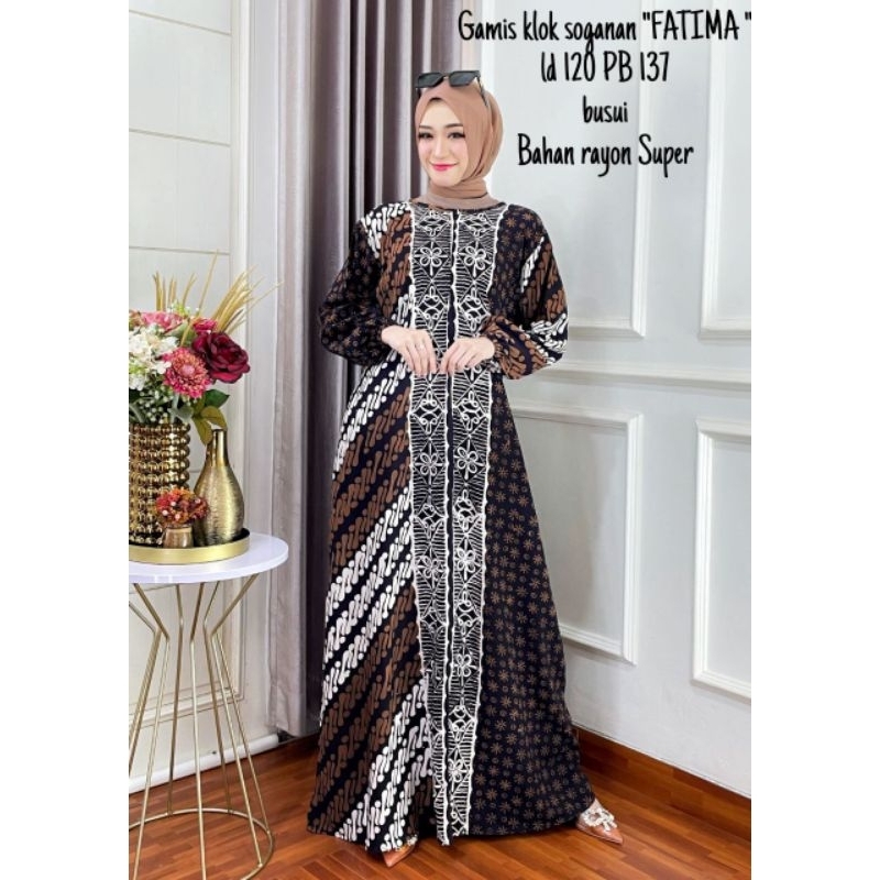 Gamis Rayon Premium Sogan Jumbo Kekinian Busui Resleting Depan Baju Wanita Muslim Terbaru