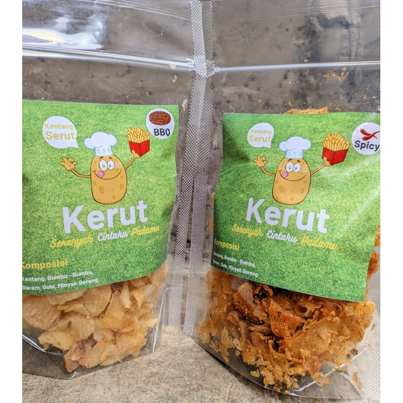

kentang Serut Crispy BBQ | Kerut | Kentang Serut BBQ 65gram