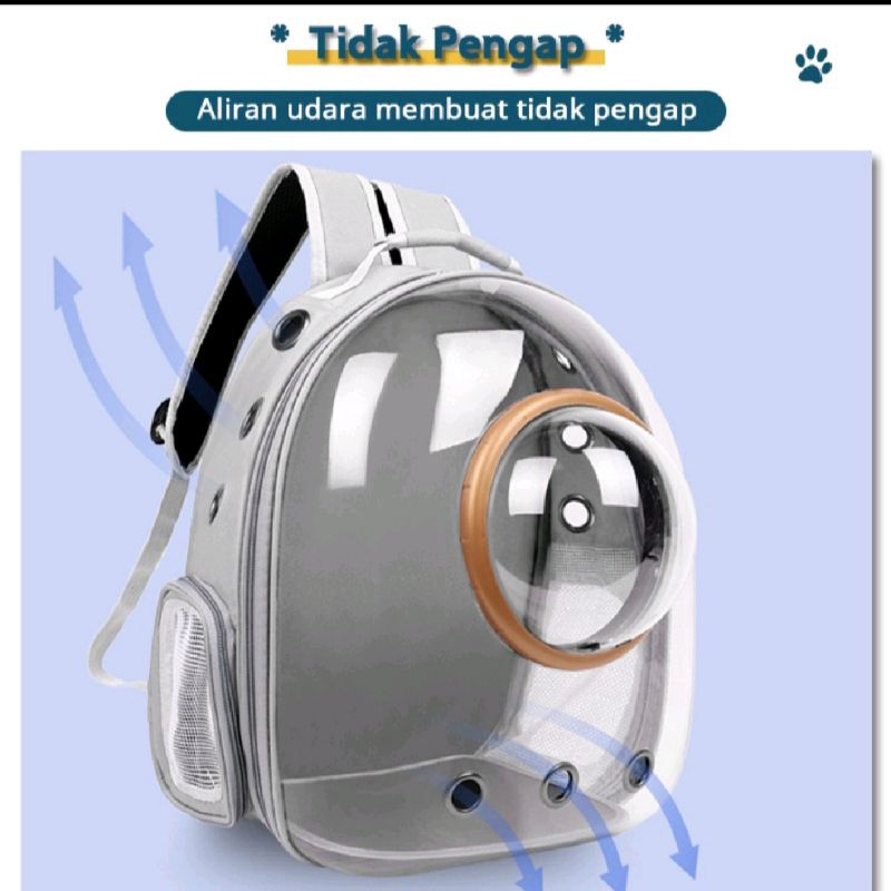 tas hewan kucing anjing astronot