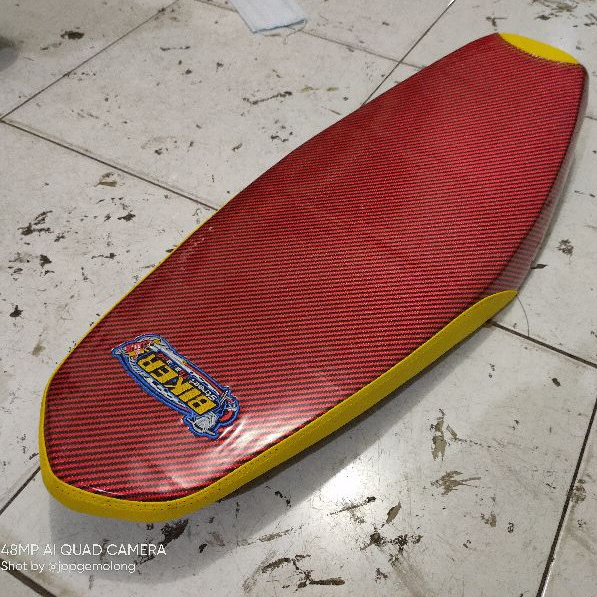 Jok slim Vega ZR modif Karbon lis Warna - Jok slim Yamaha Vega ZR modifikasi - Jok motor Vega ZR sli