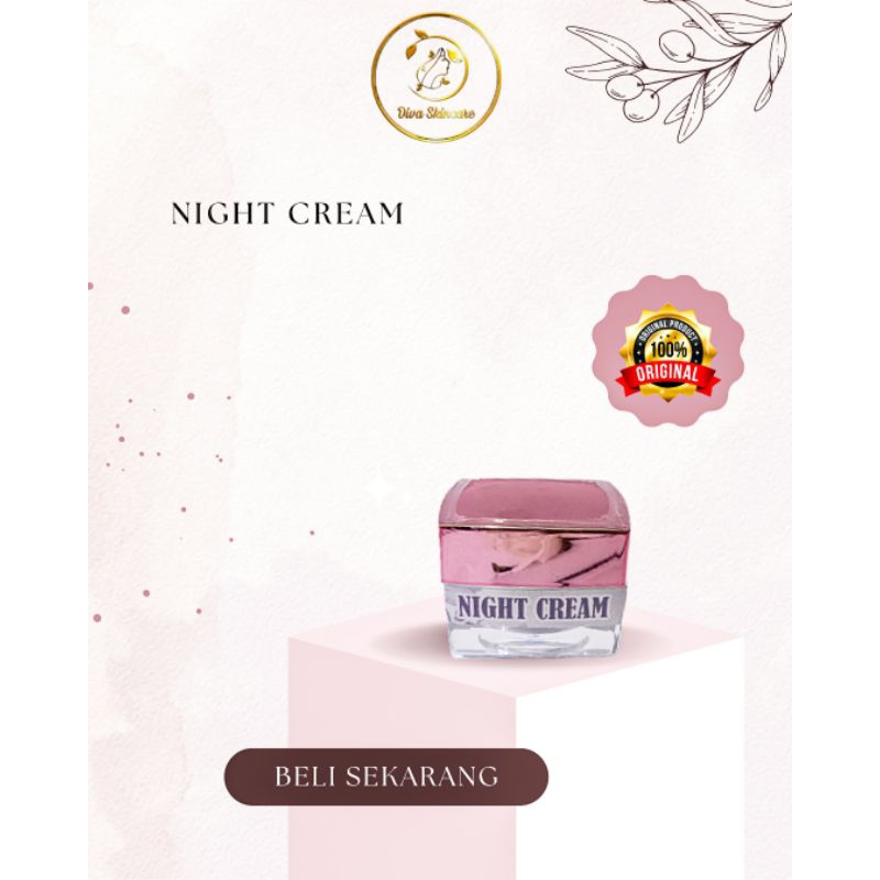 Night Cream Diva skincare Cream Malam