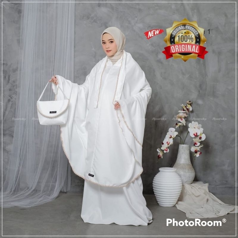 Mukena 3in1 Traveling Dewasa Bahan Katun Lembut