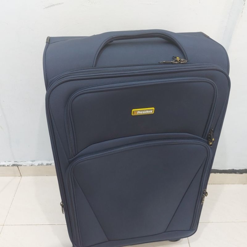 KOPER KAIN 28 INCH PRESIDENT KANVAS TSA RODA 4 PUTAR - DARK BLUE.