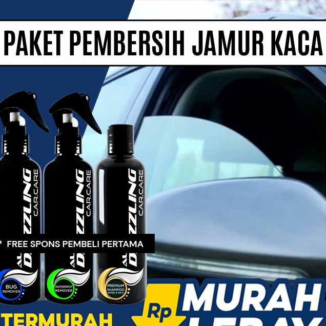 Paket Pembersih Body Mobil Pembersih Penghilang Jamur Kerak Kaca Body Mobil Sabun Shampoo Cuci Mobil