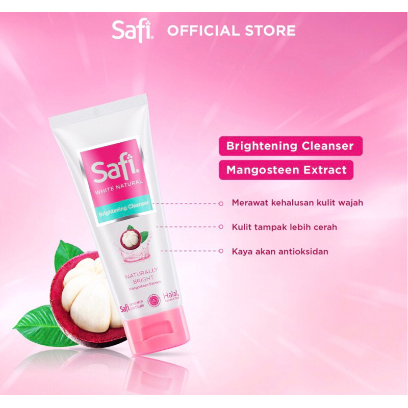 Safi White Natural Brightening Cleanser Mangosteen Extract