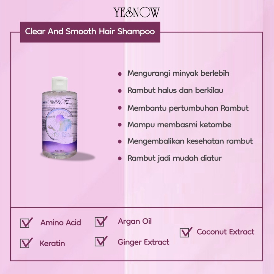 Yesnow Hair Shampoo &amp; Milky Smooth Hair Conditioner