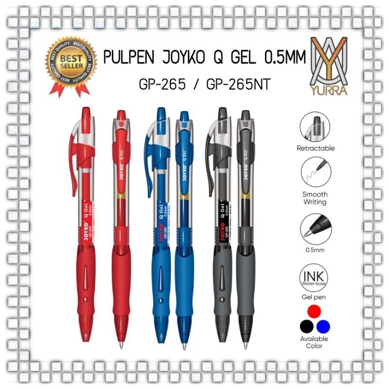 

YURRA - Pen Pulpen Pena Q Gel 0.5mm Joyko GP-265 / GP-265NT