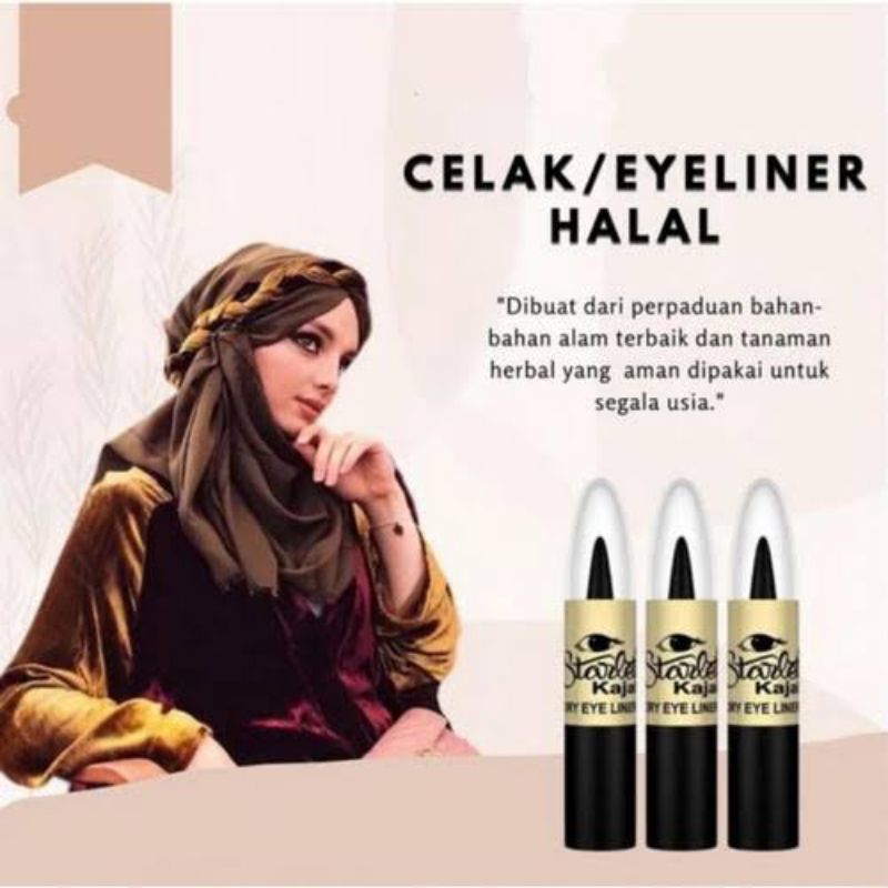 Celak Mata Starlet Kajal Asli Halal / Eyeliner Kajal Arab Murah / JNS