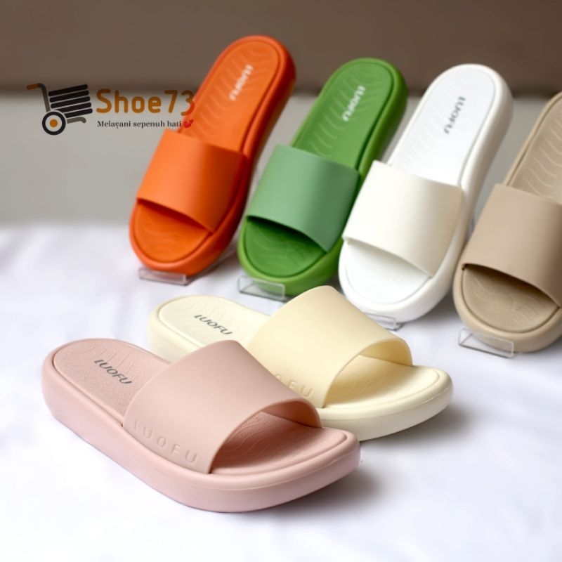 LUOFU E 7208 KP5W SIZE 36-40 | Sandal selop jelly wanita | Sendal kokop cewek impor