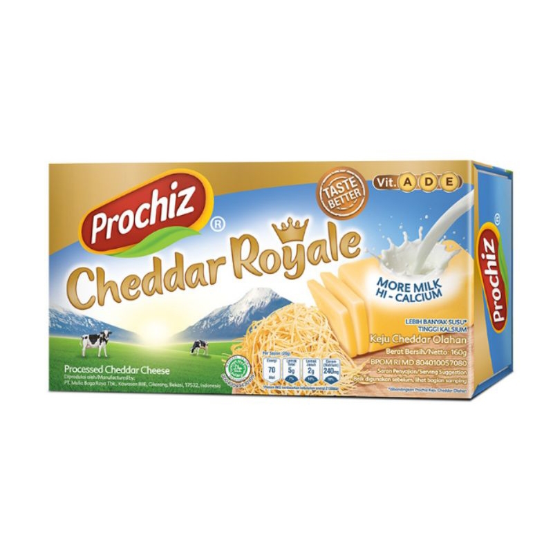 

PROCHIZ Keju Cheddar Royale 160g