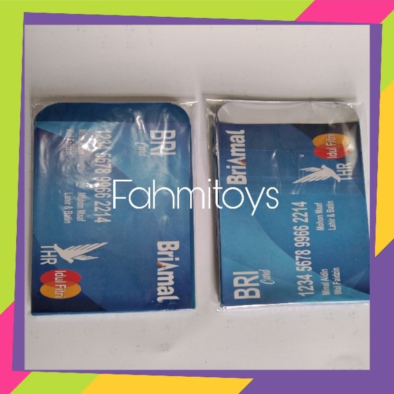 

Amplop lebaran angfau motif ATM BRI