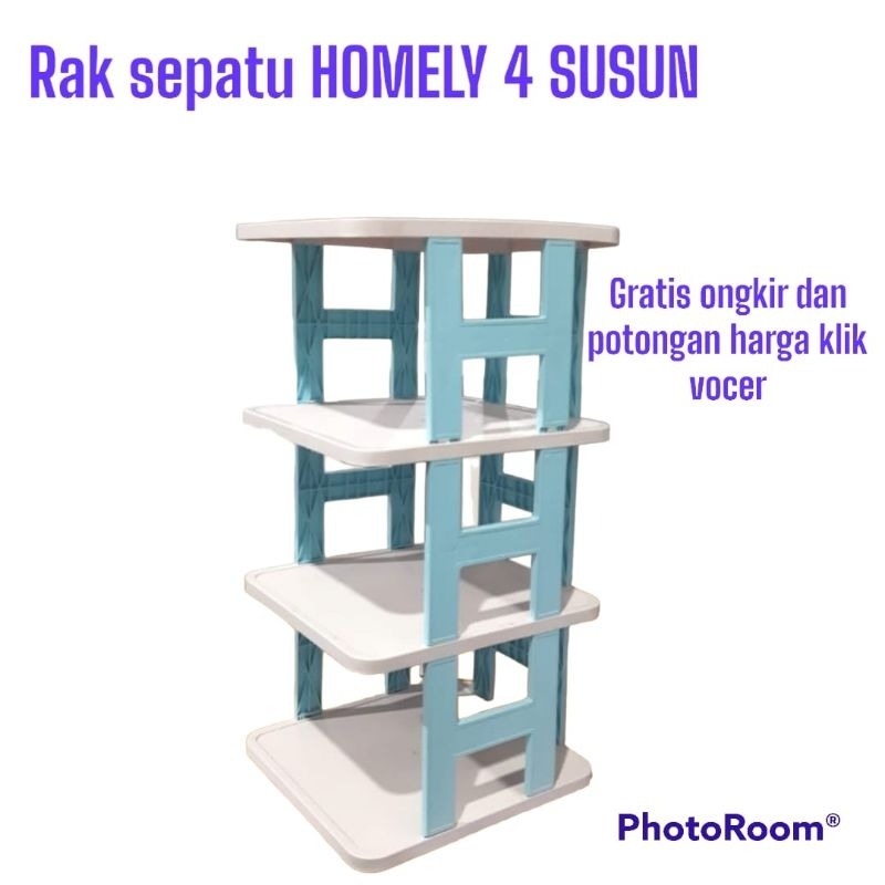 Rak Sepatu Homely 4 Susun Model H