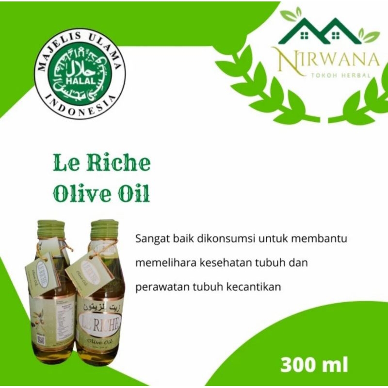 MINYAK ZAITUN LE RICHE 300 ML / LE RICHE OLIVE OIL