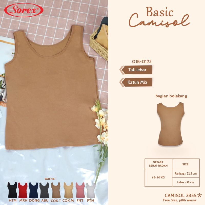 Tanktop tali lebar sorex 3355