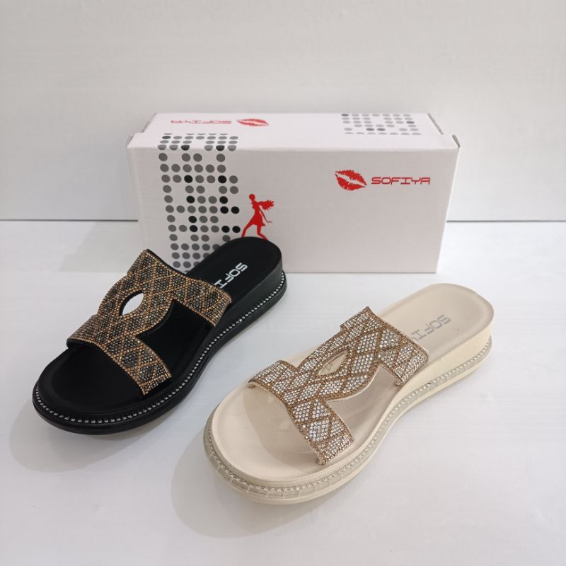 Sandal Flat Sofiya Haq rendah sedang 3,5cm tipe 2213-3 | Sandal Fashion Sofiya 2213-4 | Sandal Import Sofiya | Sandal Impor Sofiya