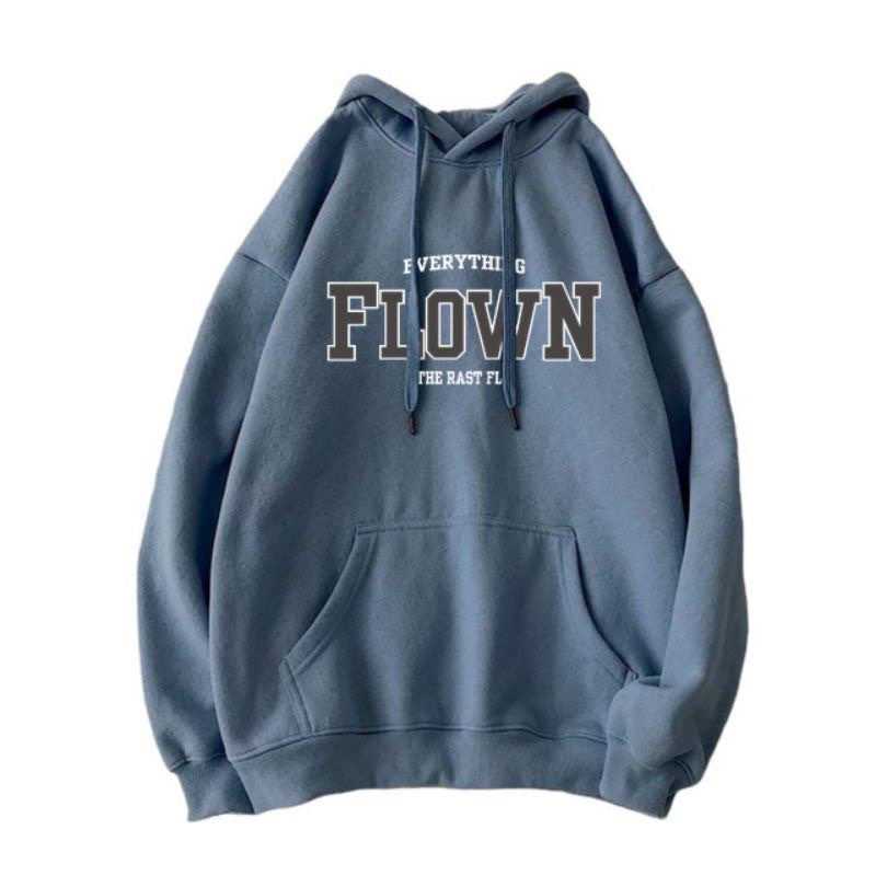 Promo  Baju Sweater Hoodie Flown Korea Style Hudi Topi Musim Dingin