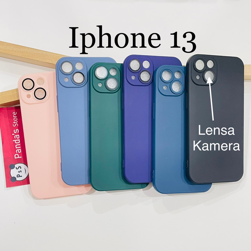 Case Iphone 13 Lenspro Makaron Full Color Softcase Pro Lensa