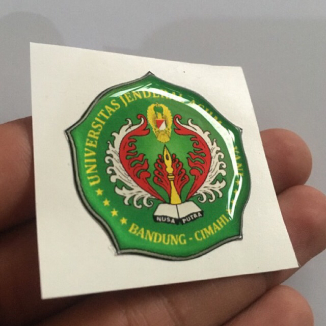 STIKER RESIN 3D LOGO UNIVERSITAS UNJANI