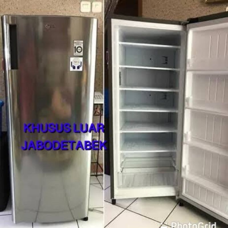 LG Freezer Inverter Low Watt [165 L] GN-INV304 KHUSUS LUAR JABODETABEK