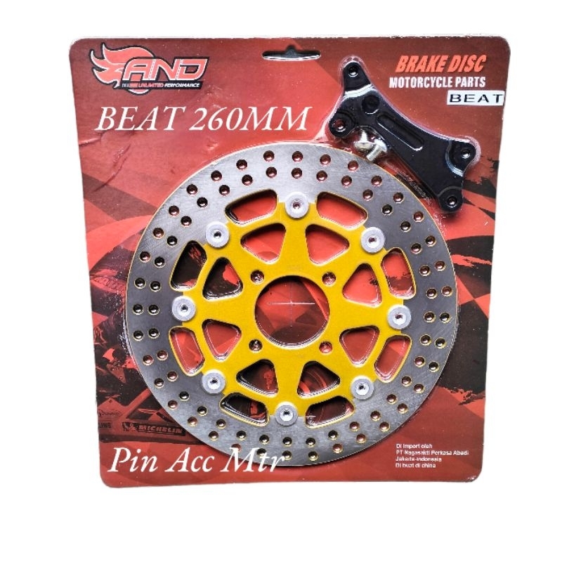 PIRINGAN CAKRAM DISC REM DEPAN BESAR LEBAR BEAT VARIO SCOOPY SPACY 260MM MODEL GRIGI FROTING