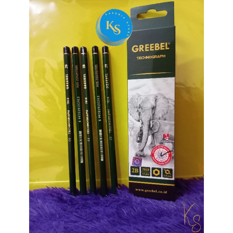 

Pensil GREEBEL TECHNOGRAPH PENCIL 2B 7018 LULUS UJI KOMPUTER