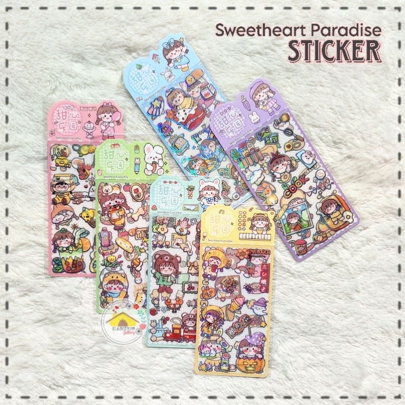 

STIKER SWEETHEART PARADISE - Two Sheet