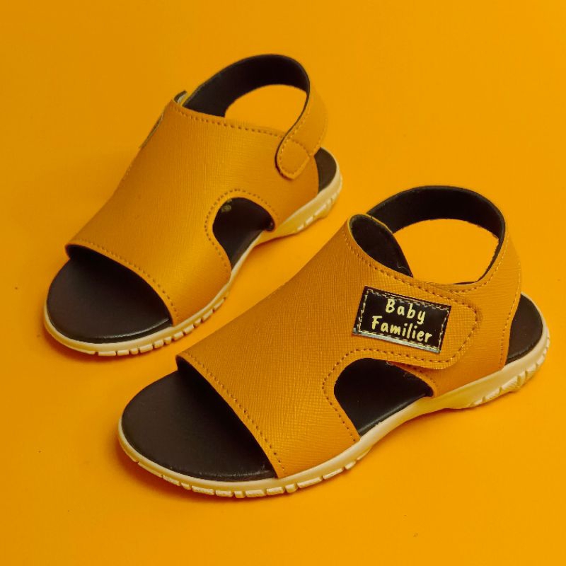 Sandal Let Anak 23-30 Model Kokop Sol Karet Warna Navy (Charlos 01)