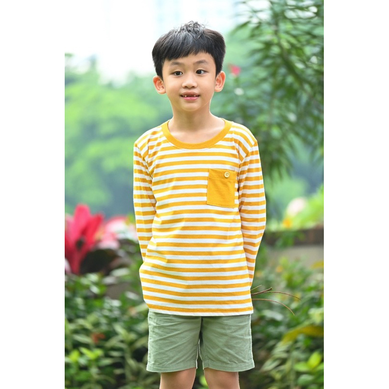 Stripes Shirt Kaos Lengan Panjang Anak