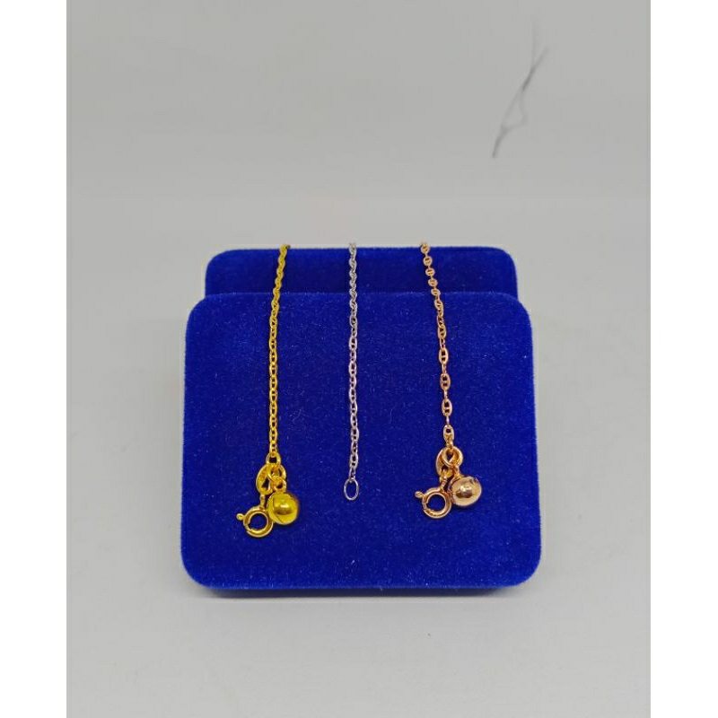 GELANG TANGAN PERAK 925 ASLI LAPIS EMAS/GELANG RANTAI MINI CART*ER+1BEL/GELANG ASLI SILVER/PERHIASAN GELANG SILVER 925