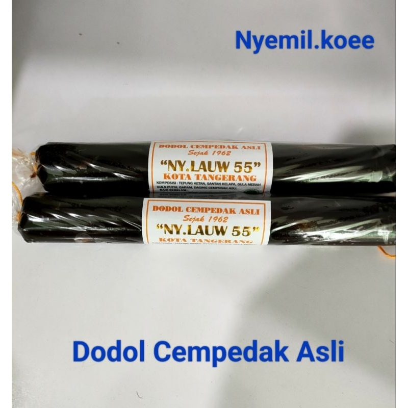 

Dodol Ny Lauw 55 rasa Cempedak Asli ( Harga per Pcs - 200 gr )