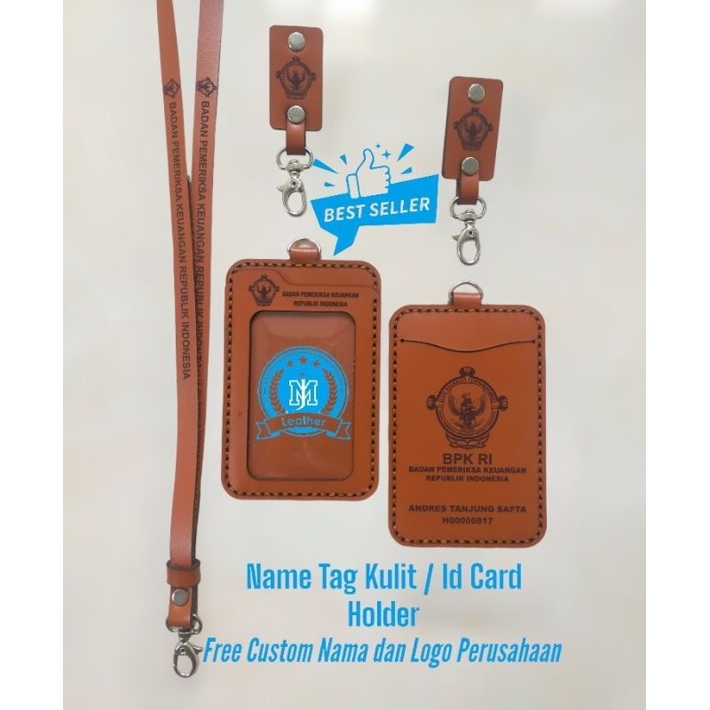 

Name Tag Kulit Custom / Id Card Holder Kulit Asli