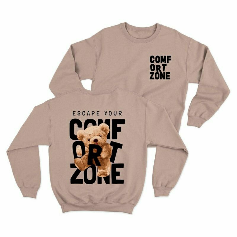 Sweater crewneck Comfort zone (pria &amp; wanita)