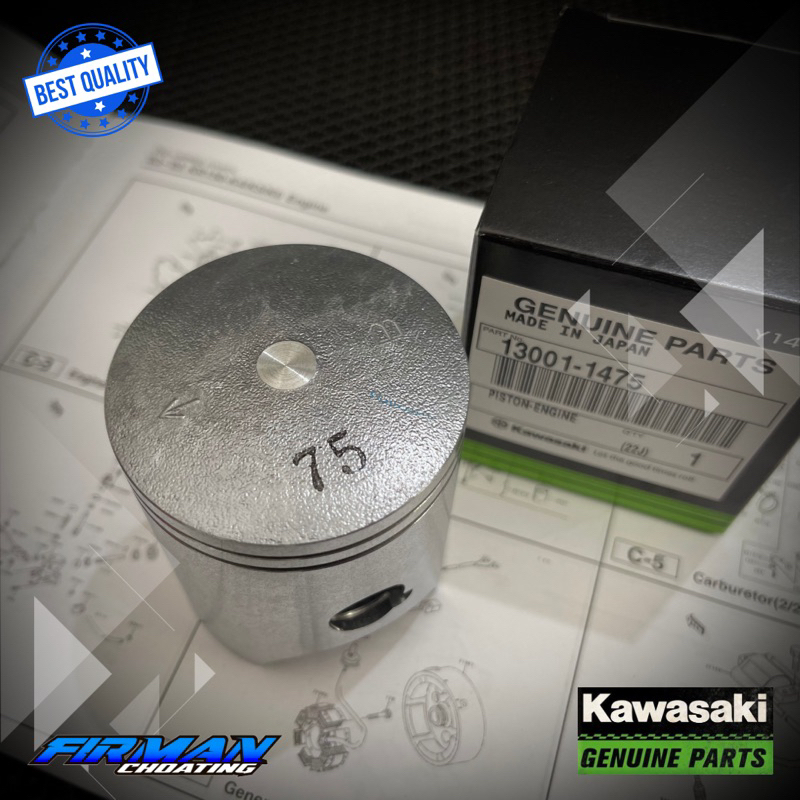 PISTON B75 NINJA R SS RR ORIGINAL KAWASAKI 13001-1475