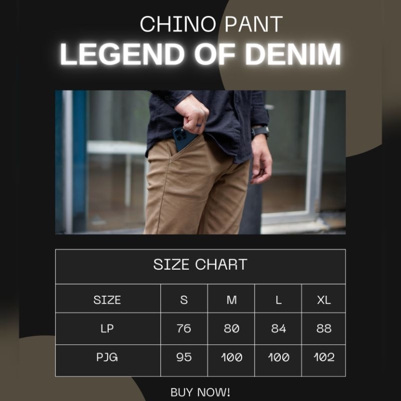 Celana panjang chino pria celana panjang chino slim celana chino pria distro warna mocca seri 457