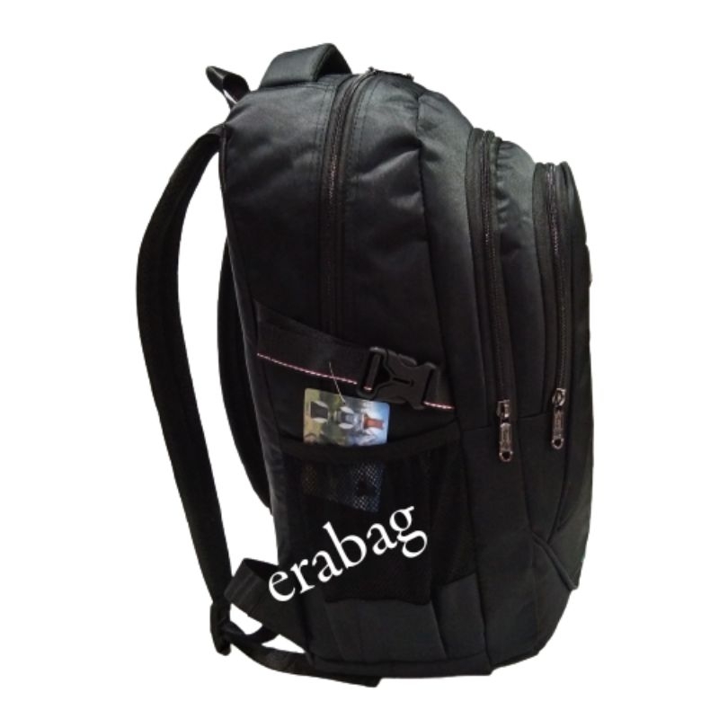 Tas Alto ransel Hitam Kombinasi 740 33 Backpack Laptop Sekolah Alto