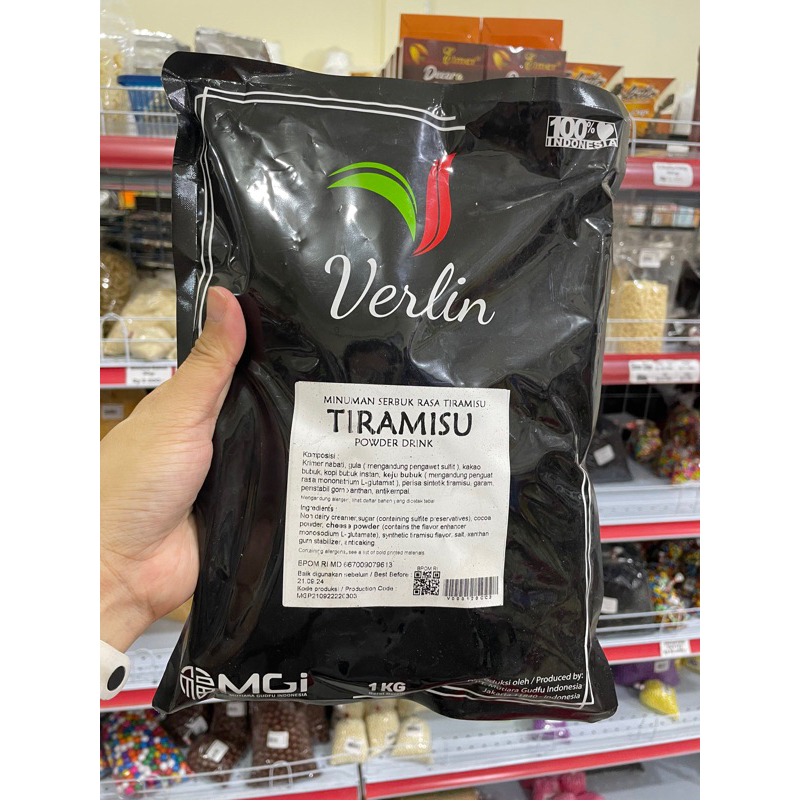 

Bubuk Minuman Serbuk Verlin Rasa Tiramisu Kemasan 1kg
