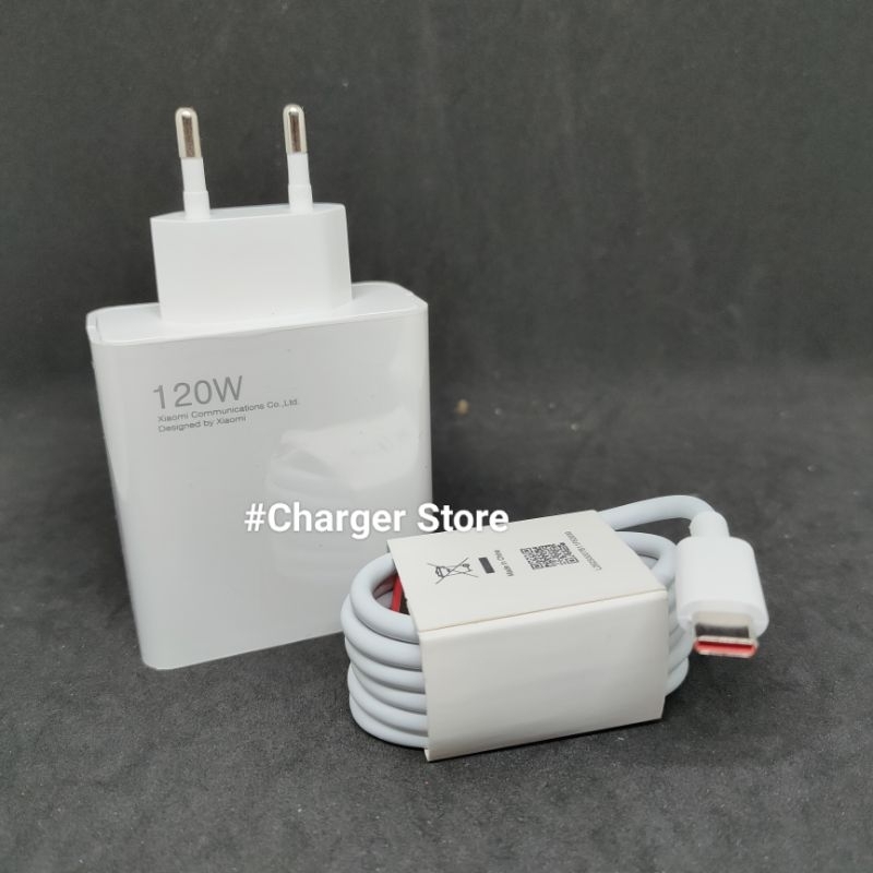 Charger Xiaomi 120W Type C ORIGINAL 100% Batok Berat Support Turbo Charger Fast Charging 120 Watt