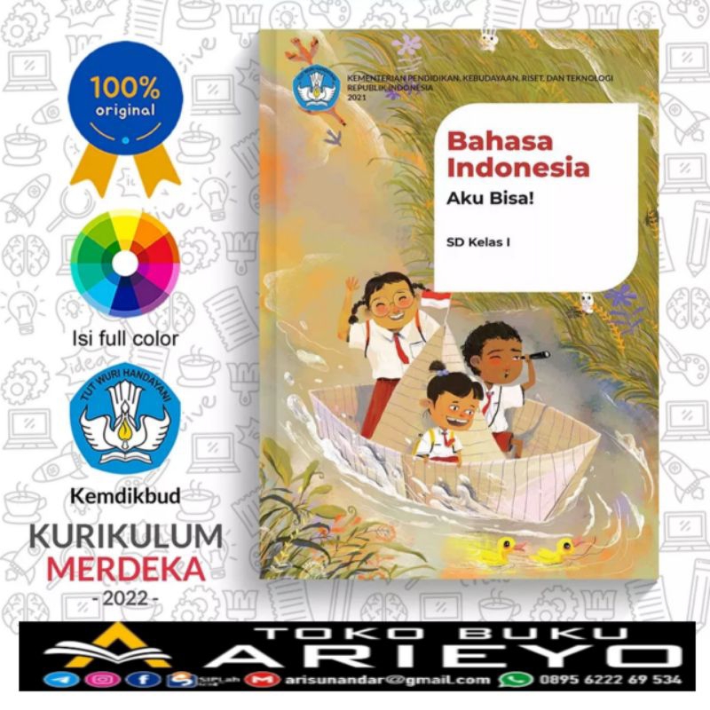 

New+Buku Bahasa Indonesia Aku Bisa SD Kelas 1 K-Merdeka Sekolah Penggerak
