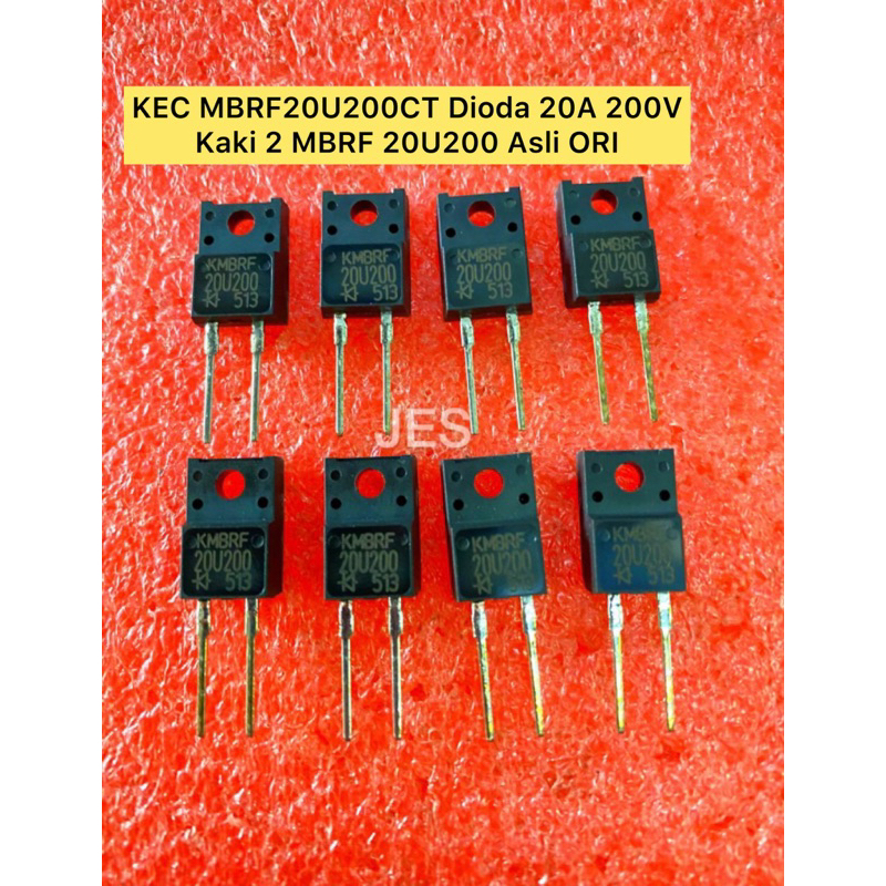 KEC MBRF20U200CT Dioda 20A 200V Kaki 2 MBRF 20U200 Asli ORI