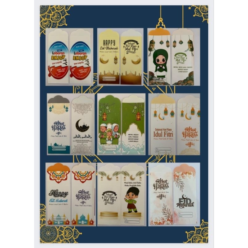 

Amplop Lebaran Lucu 2023 - Amplop Besar Uang Tanpa Lipat - 1 pack isi 10 pcs