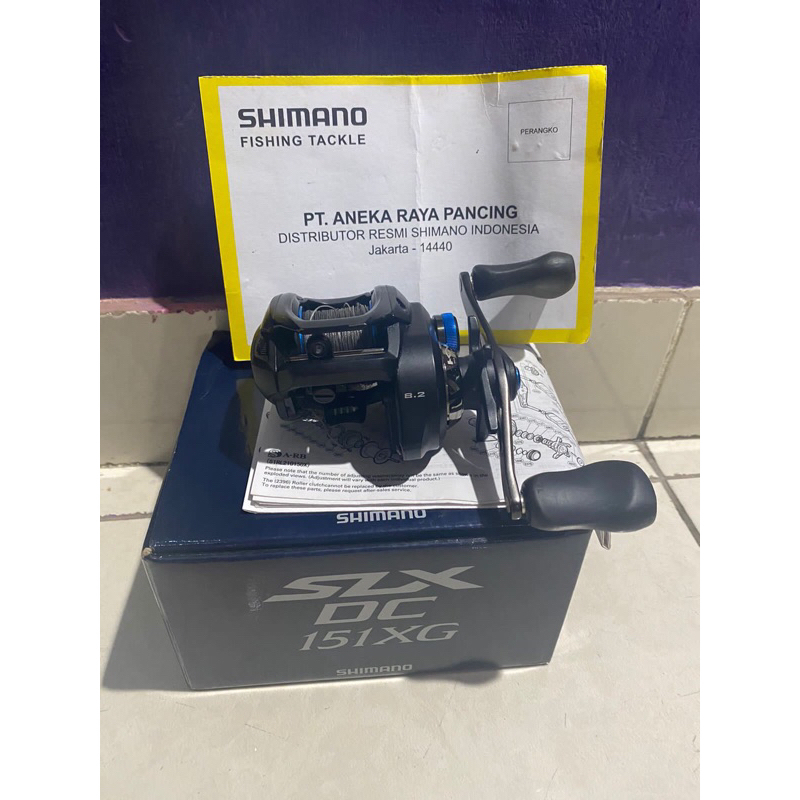 shimano slx dc xg & joran abu garcia promax 10-20lbs(satu set)