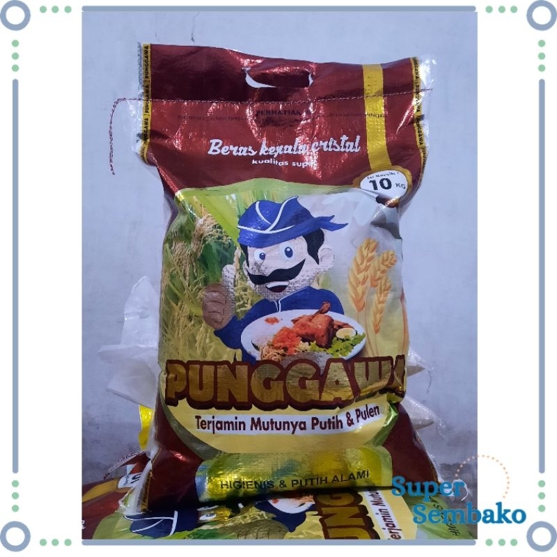 

BERAS KEPALA CRISTAL PULEN 10KG / 10 KG PUNGGAWA KUALITAS SUPER MAKASSAR